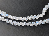 4-5 mm Rainbow Moonstone Faceted Onion Beads, Natural Moonstone Onion Beads