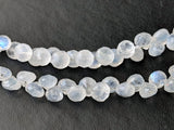 4-5 mm Rainbow Moonstone Faceted Onion Beads, Natural Moonstone Onion Beads