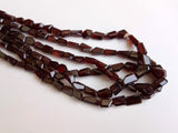 9-12 mm Garnet Faceted Step Cut Tumble, Natural Garnet Bead, Garnet For Necklace