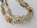 4x6 mm Beer Quartz Faceted Pear Briolettes, Natural Beer Quartz Pear Beads, Beer