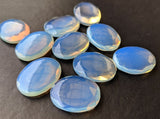 16x20mm Fire Opalite Oval Table Cut Flat Back Cabochons, Opalite Oval Cabochons