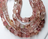 4.5-8mm Rare Pink Tourmaline Rough Crystal Beads, Natural Pink Tourmaline Raw