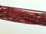 3.5-4mm Rhodolite Garnet Faceted Rondelle Bead Pink Garnet Stone Garnet Faceted