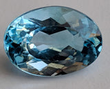 13.5x19.5mm Blue Topaz Pear Cut Stone, Natural Blue Topaz Full Pear Cut Stone