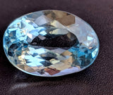 13.5x19.5mm Blue Topaz Pear Cut Stone, Natural Blue Topaz Full Pear Cut Stone