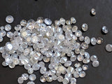 1-1.5mm White Round Brilliant Cut Diamond Solitaire For Jewelry (10Pc To 20Pc)