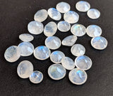 6-7mm Rainbow Moonstone Round Cut Stones, Natural Loose Rainbow Moonstone