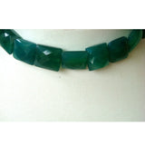 6-11 mm Green Onyx Chewing Gum Cut Beads Green Faceted Gemstone Chewing Gum Cut