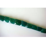 6-11 mm Green Onyx Chewing Gum Cut Beads Green Faceted Gemstone Chewing Gum Cut