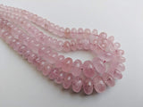 5.5-13mm Morganite Plain Rondelle Bead, Natural Morganite For Jewelry, Morganite