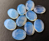 16x20mm Fire Opalite Oval Table Cut Flat Back Cabochons, Opalite Oval Cabochons