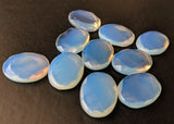 16x20mm Fire Opalite Oval Table Cut Flat Back Cabochons, Opalite Oval Cabochons