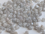 4-6mm Grey White Raw Rough Loose Jewelry for Diamonds (5 Cts To 10 cts Options)