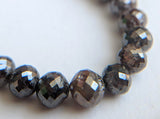 3.8-4.5mm Brown Faceted Diamond Balls Sparkling Brown Faceted Diamond Beads