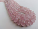 5.5-13mm Morganite Plain Rondelle Bead, Natural Morganite For Jewelry, Morganite