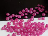3.5-4.5mm Ruby Round Cut Stones, Natural Loose Ruby Gems, Faceted Ruby Round Cut