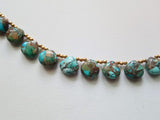 11 mm Mojave Amazonite Copper Green Turquoise Plain Heart Bead, Copper Turquoise