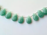 10x16 mm Amazonite Plain Pear Beads, Natural Amazonite Huge Smooth Pear Beads