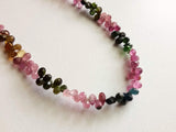 3x4mm - 3x5mm Multi Tourmaline Faceted Tear Drop Beads, Natural Multi Tourmaline