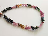 3x4mm - 3x5mm Multi Tourmaline Faceted Tear Drop Beads, Natural Multi Tourmaline