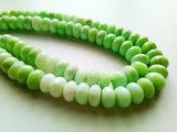 8-8.5mm Green Opal Faceted Rondelle Beads, Green Opal Faceted Beads, Green Opal