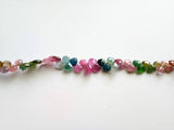 5-6mm Multi Tourmaline Faceted Heart Beads, Natural Multi Tourmaline Faceted