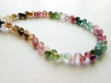 4.5-5mm Multi Tourmaline Faceted Onion Beads, Natural Multi Tourmaline Faceted