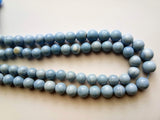 8-9mm Blue Opal Plain Round Bead, Natural Blue Opal Plain Round Balls, Blue Opal