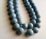 8-9mm Blue Opal Plain Round Bead, Natural Blue Opal Plain Round Balls, Blue Opal