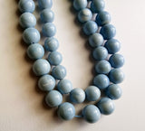 8-9mm Blue Opal Plain Round Bead, Natural Blue Opal Plain Round Balls, Blue Opal