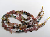 4-6.5mm Multi Tourmaline Plain Square Beads, Natural Multi Tourmaline Flat Beads