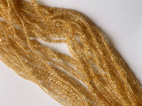 4-4.5mm Citrine Faceted Rondelles, Natural Citrine Beads, Citrine Faceted Beads