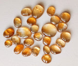 6-11mm Citrine Cabochons, Natural Plain Free Form Shape Citrine Flat Back