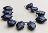 12x18 mm Sodalite Faceted Fancy Hexagon Beads, Natural Sodalite Long Hexagon