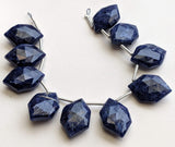 12x18 mm Sodalite Faceted Fancy Hexagon Beads, Natural Sodalite Long Hexagon