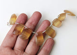 12x20 mm Yellow Fluorite Faceted Fancy Shape Bead, Natural Yellow Fluorite