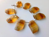 12x20 mm Yellow Fluorite Faceted Fancy Shape Bead, Natural Yellow Fluorite