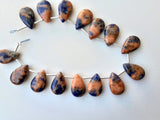 10x16 mm Sodalite Plain Pear Beads, Natural Sodalite Huge Smooth Pear Beads