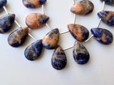 10x16 mm Sodalite Plain Pear Beads, Natural Sodalite Huge Smooth Pear Beads