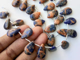 10x16 mm Sodalite Plain Pear Beads, Natural Sodalite Huge Smooth Pear Beads