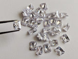 8x10mm White Cubic Zirconia Emerald Cut, White Cz for Jewelry Setting