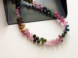 3x4mm - 3x5mm Multi Tourmaline Faceted Tear Drop Beads, Natural Multi Tourmaline