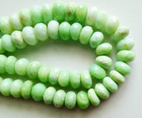 8-8.5mm Green Opal Faceted Rondelle Beads, Green Opal Faceted Beads, Green Opal