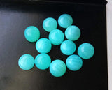 8.5mm Blue Opal Cabochons, Blue Opal Plain Round Flat Back Cabochons