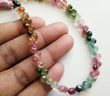 4.5-5mm Multi Tourmaline Faceted Onion Beads, Natural Multi Tourmaline Faceted