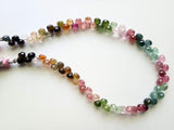 4.5-5mm Multi Tourmaline Faceted Onion Beads, Natural Multi Tourmaline Faceted