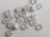 1mm White Brilliant Cut Polished Round White Solitaire Diamonds (20Pc To 100Pc)