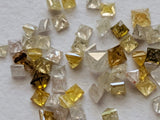 1-2mm Multi Colored Diamonds Princess Cut Diamond Square  For Ring (5PcTo 20Pc)