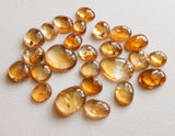 6-11mm Citrine Cabochons, Natural Plain Free Form Shape Citrine Flat Back