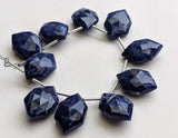 12x18 mm Sodalite Faceted Fancy Hexagon Beads, Natural Sodalite Long Hexagon